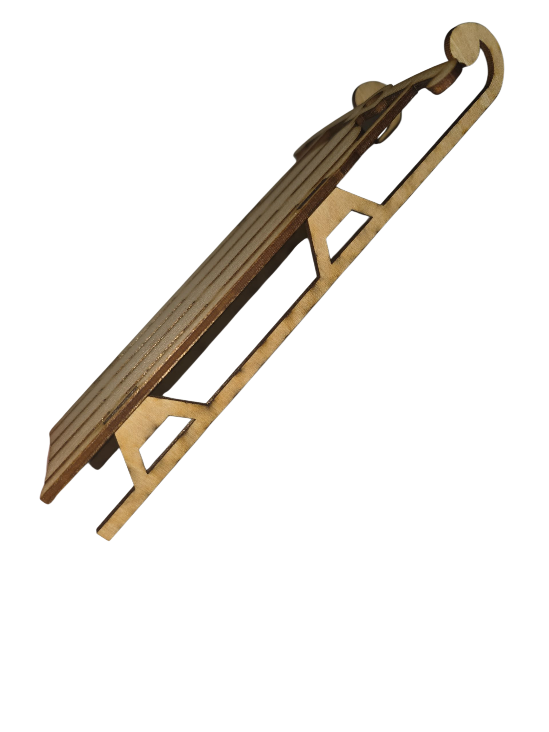 Snap-Together Laser-Cut Sled – Precision Crafted Wooden Model (Approx. 4x7”) - Image 3